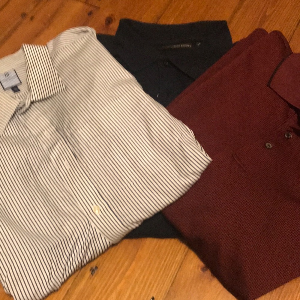 Lot of 3 Men’s long sleeve shirts  xxl